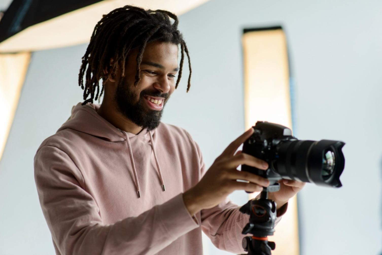 Moderne Videobearbeitungssoftware im Einsatz